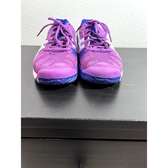 ASICS GEL - Resolution 5 Purple White Women's Tennis Shoes Size 6 E350Y - Picture 2 of 11
